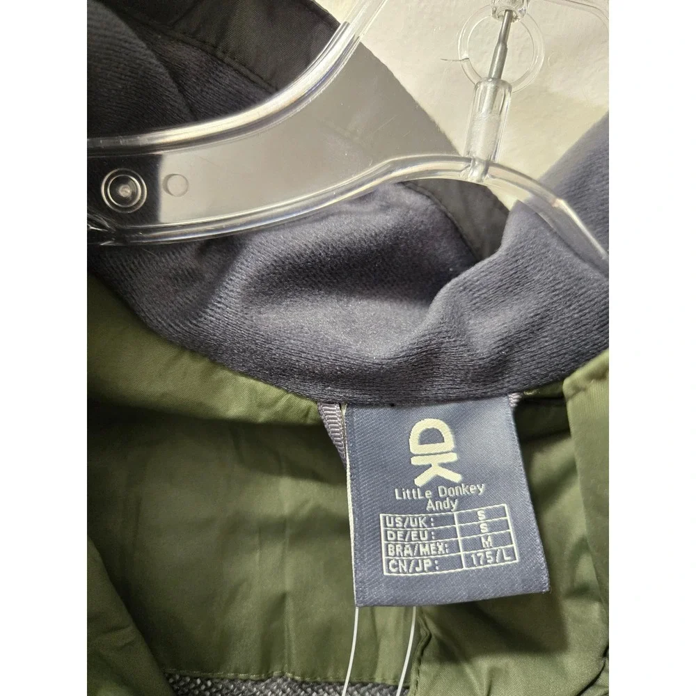 Little Donkey Andy Womens Army Green‎ Hooded Lightweight Jacket  Size M
